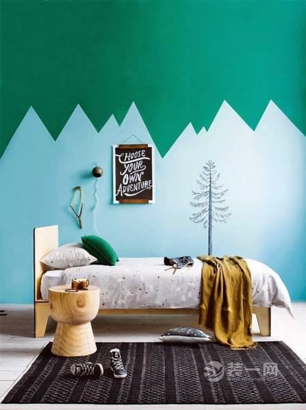 墙面颜色设计_绿色墙面装饰潮流_家装精美壁纸