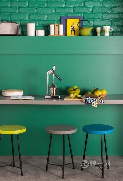 家装精美壁纸_墙面颜色设计_绿色墙面装饰潮流