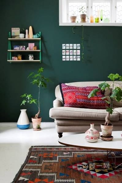 家装精美壁纸_绿色墙面装饰潮流_墙面颜色设计