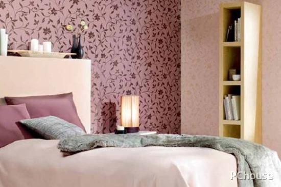 卧室3d立体壁纸图片_大马士革图案墙纸_欧式卧室墙纸效果图