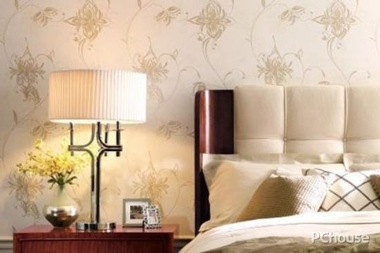 欧式卧室墙纸效果图_大马士革图案墙纸_卧室3d立体壁纸图片