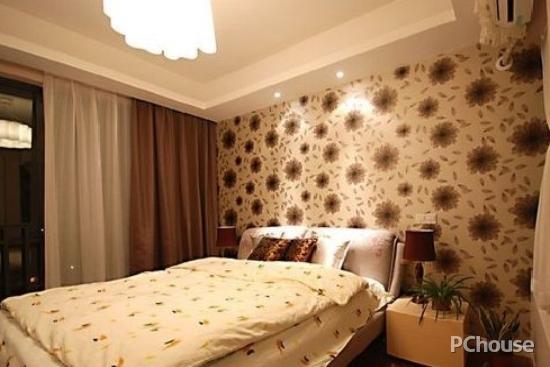 欧式卧室墙纸效果图_大马士革图案墙纸_卧室3d立体壁纸图片
